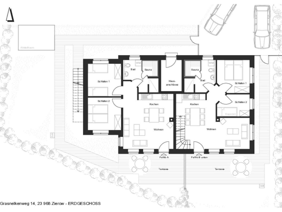 5-Bedroom Holiday Home In Zierow With Garden 객실 사진